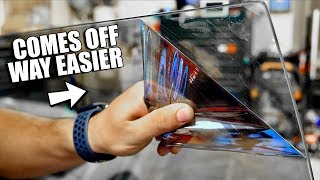 How to EASILY Remove Old Window Tint [upl. by Zipah520]