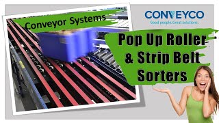 Pop Up Sorter amp Strip Belt Sorter  Conveyor [upl. by Busey]