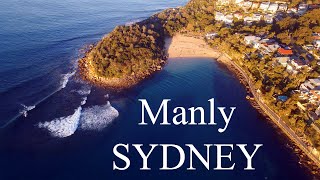 Manly and Manly beach in Sydney Australia with a 4K Drone [upl. by Joycelin340]