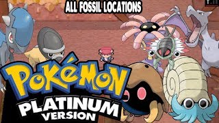 Pokemon Platinum  All Fossil Locations Sinnohs Underground [upl. by Neelia569]