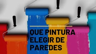 Tipos de PINTURA PLÁSTICA para paredes [upl. by Annahsar]