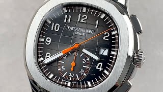 Patek Philippe Aquanaut Chronograph 5968A001 Patek Philippe Watch Review [upl. by Ynohta]