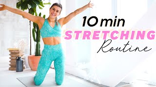 10 min FULL BODY STRETCH  FLEXIBILITY ROUTINE  Beginner to Advanced [upl. by Tdnaltroc]