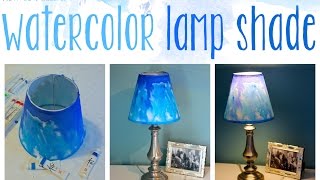 DIY Watercolor Lampshade [upl. by Madanhoj404]