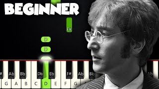 Imagine  John Lennon  BEGINNER PIANO TUTORIAL  SHEET MUSIC by Betacustic [upl. by Aremat]