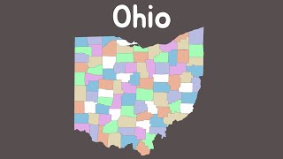 Ohio Geography amp 88 Counties  Fan Song by Kxvin [upl. by Eednar]