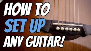 How to adjust the action on your guitar [upl. by Enninaej]