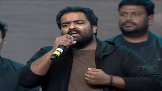 Singer Kala Bhairava Terrific Live Performance  Aravindha Sametha Pre Release Event [upl. by Anaeed]