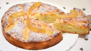 TORTA SOFFICISSIMA ALLO YOGURT E MELE CON 1 UOVO E SENZA BURRO [upl. by Mandell]