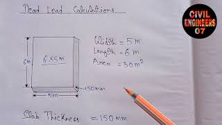 Dead Load Calculation  Civil Engineering [upl. by Aidile]