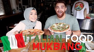 AUTHENTIC ITALIAN MUKBANG  PIZZA GNOCCHI ARANCHINI [upl. by Netfa]