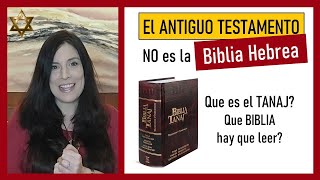 El Antiguo Testamento NO es la Biblia Hebrea Que Tanaj en español comprar [upl. by Clementine]