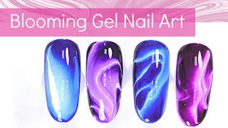 Easy Nail Art Designs with Blooming Gel [upl. by Foss]