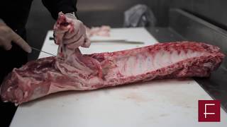 How to Butcher Whole Bone In Pork Loin [upl. by Aissyla]