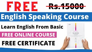 FREE English Speaking Course with FREE Certificate  Free Online Courses  How to Improve English [upl. by Inej]