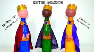 Reyes magos hechos con botellas de refrescos [upl. by Asiled]