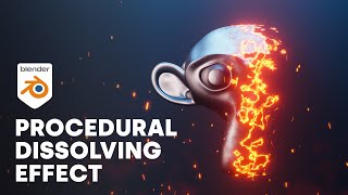 Procedural Dissolving Effect Blender Tutorial [upl. by Assil282]