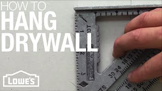 How to Hang Drywall [upl. by Alrahs]