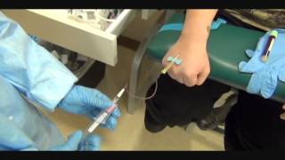 Butterfly Hand Phlebotomy Outside Vein Activationwmv [upl. by Trebbor267]