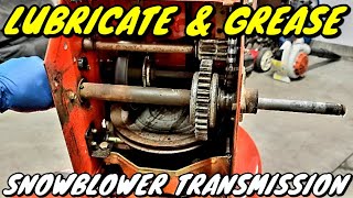 Howto Grease amp Lubricate A Snowblower Transmission [upl. by Lanod]