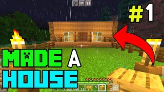 1 Minecraft Survival  I Made a House in Minecraft  Lets Play  Hindi Gameplay [upl. by Fowler]