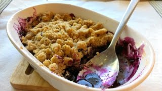 How to Make Blueberry Crumble  Summer Dessert [upl. by Aicnatsnoc656]