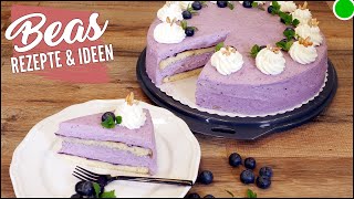 Heidelbeertorte Rezept ✔️ Wunderschöne Sommertorte [upl. by Can]