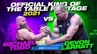 OFFICIAL KING OF THE TABLE FOOTAGE 2021  DEVON LARRATT vs MICHAEL TODD  VIDEO FROM DEVONS CORNER [upl. by Soilissav]