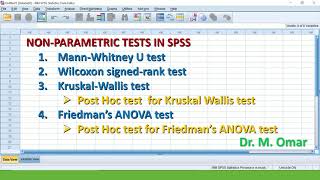 How to do nonparametric tests in SPSS [upl. by Elayor]