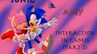 Sonic and Amy  Interactions in Games  part 2 [upl. by Shiekh]