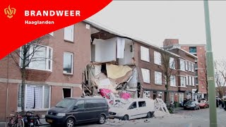 Brandweer Haaglanden  Explosie Jan van der Heijdenstraat Den Haag 2019 [upl. by Pruchno]