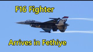 F16 Fighter comes to Fethiye [upl. by Murvyn]