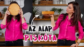 Így készítsetek alap PISKÓTÁT 🍰 [upl. by Dulcy]