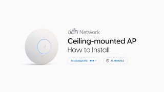 How to Install Ubiquiti UniFi Access Point CeilingMounted [upl. by Acissey150]