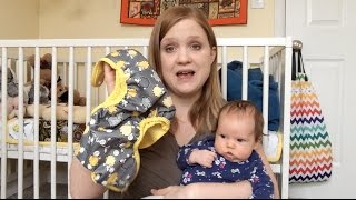 Newborn Cloth Diaper Review  Prefolds Flats amp Covers [upl. by Sacul]