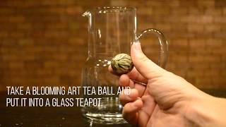 Blooming Tea  How to Prepare Flowering Teas [upl. by Koerlin]