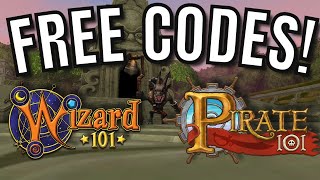 🎁FREE CODES Wizard101 amp Pirate101 [upl. by Poucher722]