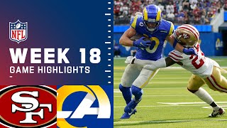 49ers vs Rams Week 18 Highlights  NFL 2021 [upl. by Jessika428]