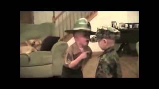 Kids and the Military 5 Awesome Clips [upl. by Leuamme]