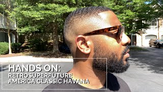 HANDS ON Retrosuperfuture America Classic Havana Sunglasses [upl. by Naloc687]