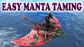 ARK  EASY MANTA TAMING  How To Tame A Manta With A Trap In Ark Survival Evolved [upl. by Scammon]