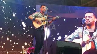 Atif Aslam Performing Aadat Unplugged Live At Dubai Global Village [upl. by Maddeu838]