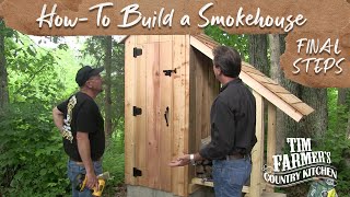 How to Build a Smokehouse FINAL STEPS [upl. by Oironoh]