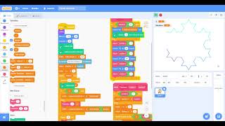 Scratch  Flocon de Von Koch [upl. by Ume836]