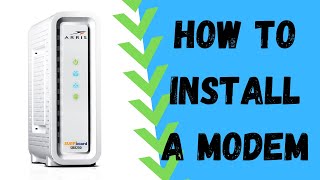 How To Install A Cable Modem On Your Home Network [upl. by Meurer]