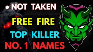 Top 10 Dangerous Names for Free Fire  Top 10 Unique Names for Free Fire  Top 10 Attitude names [upl. by Brill]