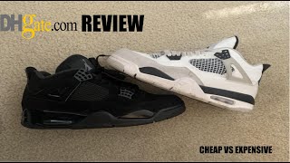 DHGATE JORDAN 4 REVIEW  CHEAP VS EXPENSIVE [upl. by Yerffej750]