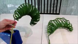 Leaf Manipulation  Braiding Palm leaf [upl. by Anina]