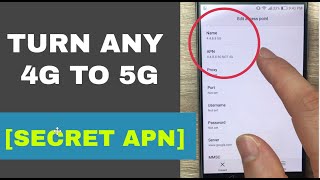 Secret APN that converts 4G to 5G on any network  Increase 4G Speed [upl. by Adaner]