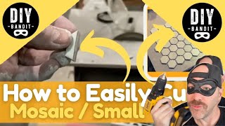 ️🔥 How to Easily amp Safely Cut Mosaic  Small Tiles➔ Either 12quotx12quot Sheets or Individually DIY Tip [upl. by Ardnasela]